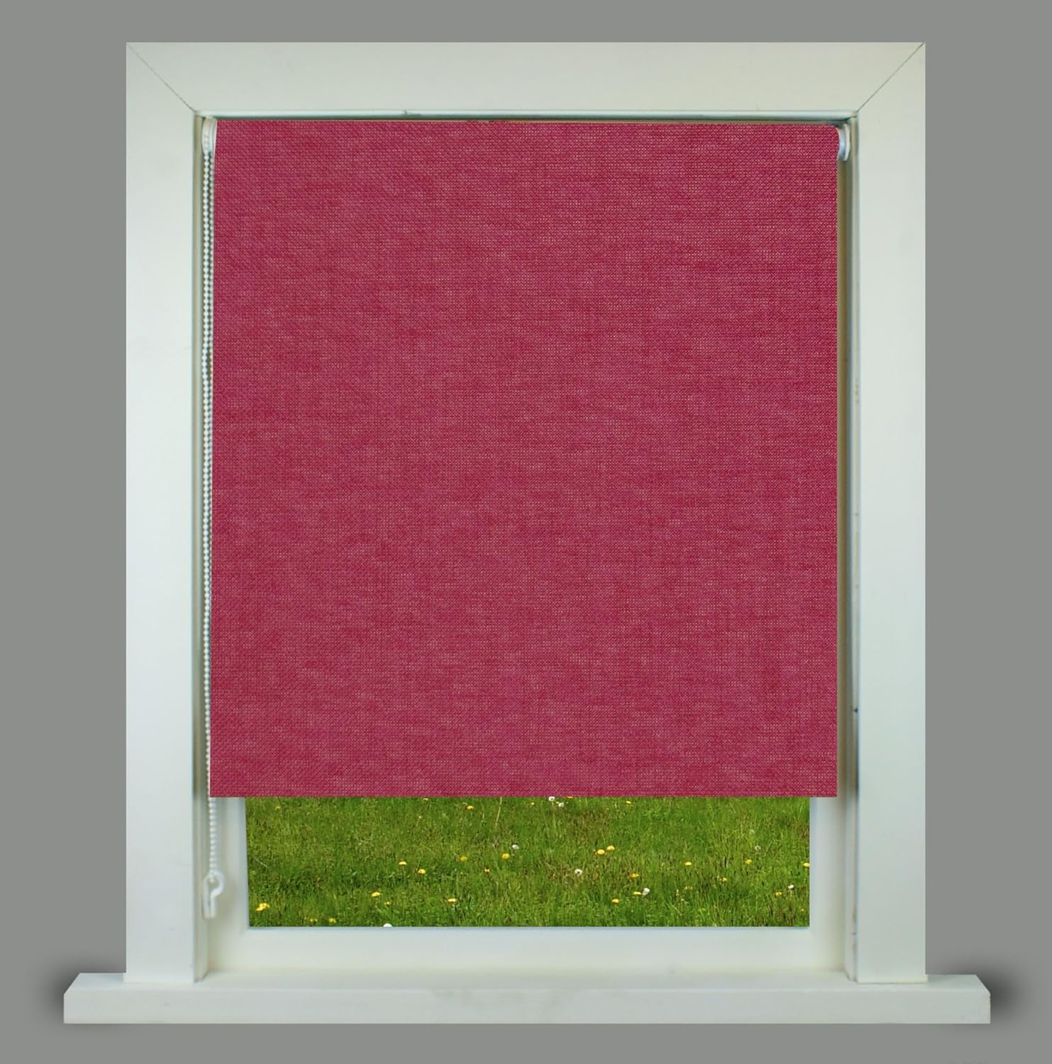 Textured Thermal Roller Blinds for Windows, Custom Cut to Size