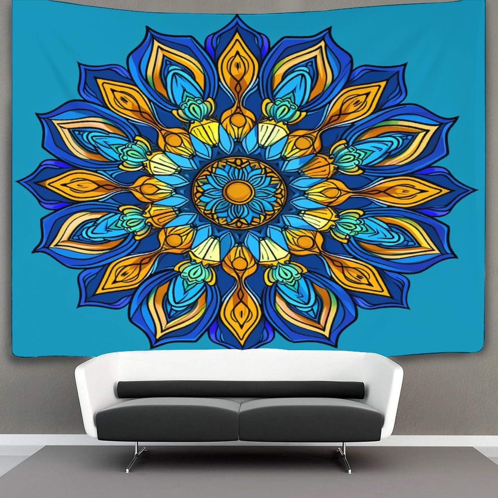 kaiyun 150cmx200cm Tapestry Mandala Tapestries Datura Flowers 3D Printing Wall Hanging Home Decorations