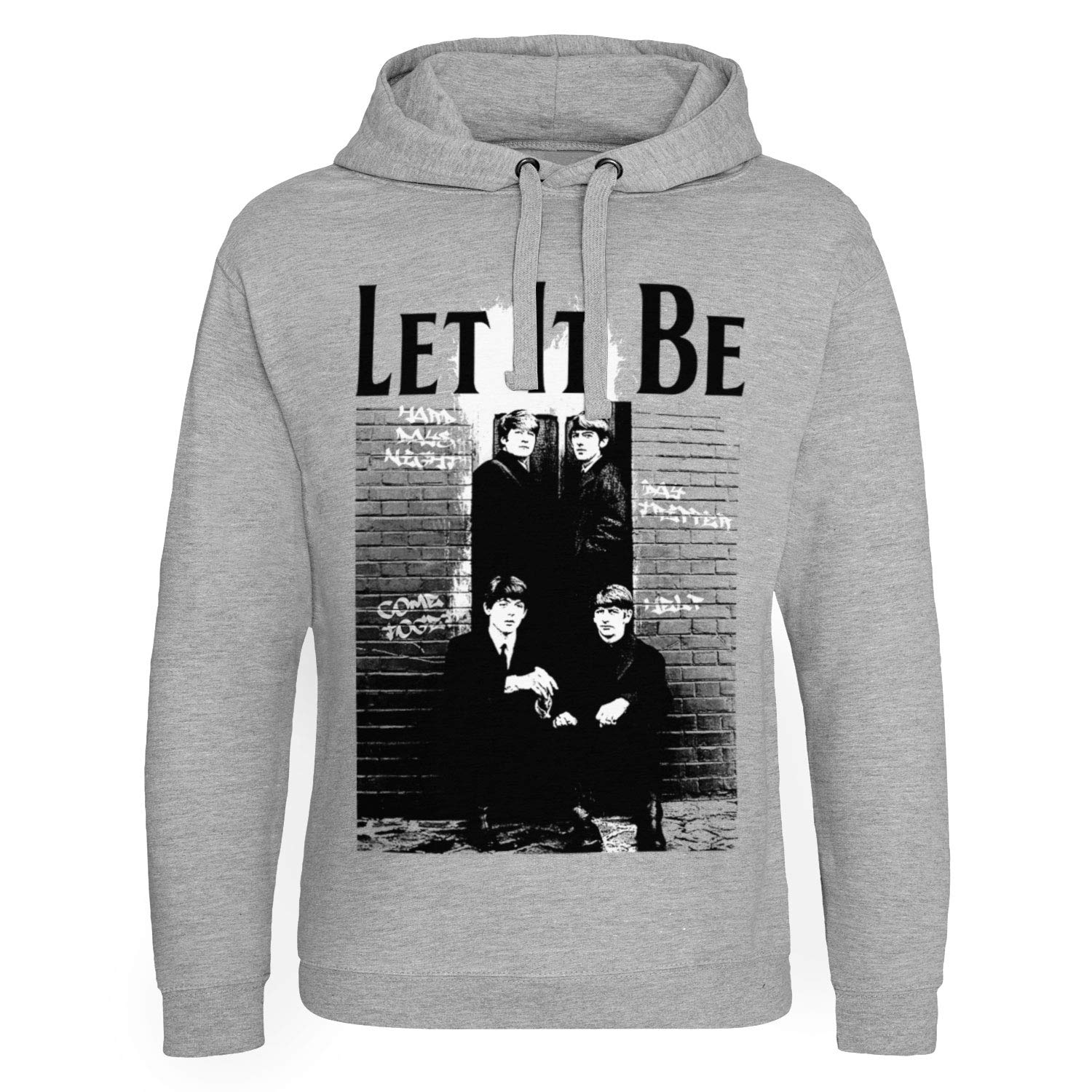 The Beatles Officially Licensed Let It Be Epic Hoodie (Heather Grey), Medium