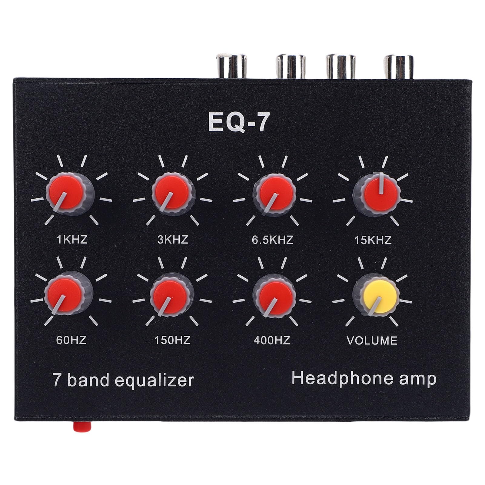 Irfora 7 Band EQ Sound Equalizer Amplifier, NE5532 Headphone Amp, 3.5mm Interface, Aluminum Alloy, DC 5-12V Power Supply, for Gamers, Audiophiles, Music Enthusiasts