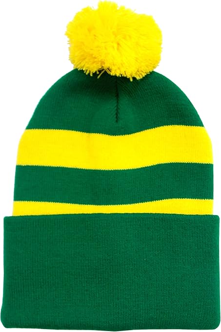 A green and yellow hat Clearance