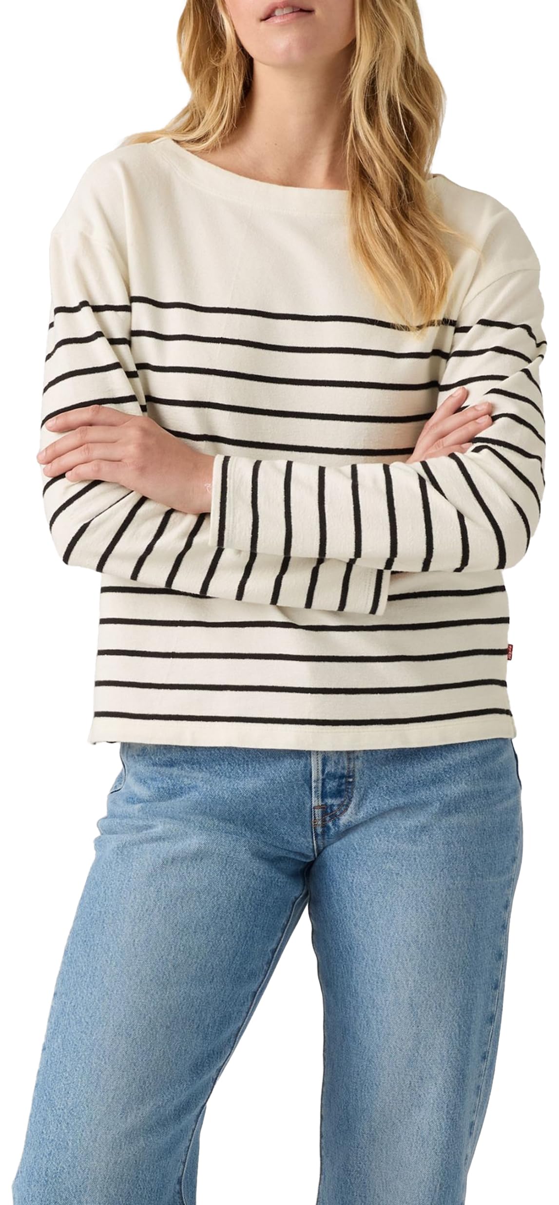 Levi's Marin Stripe Top Magnolia Stripe Egret A, Magnolia Stripe Egre, XS