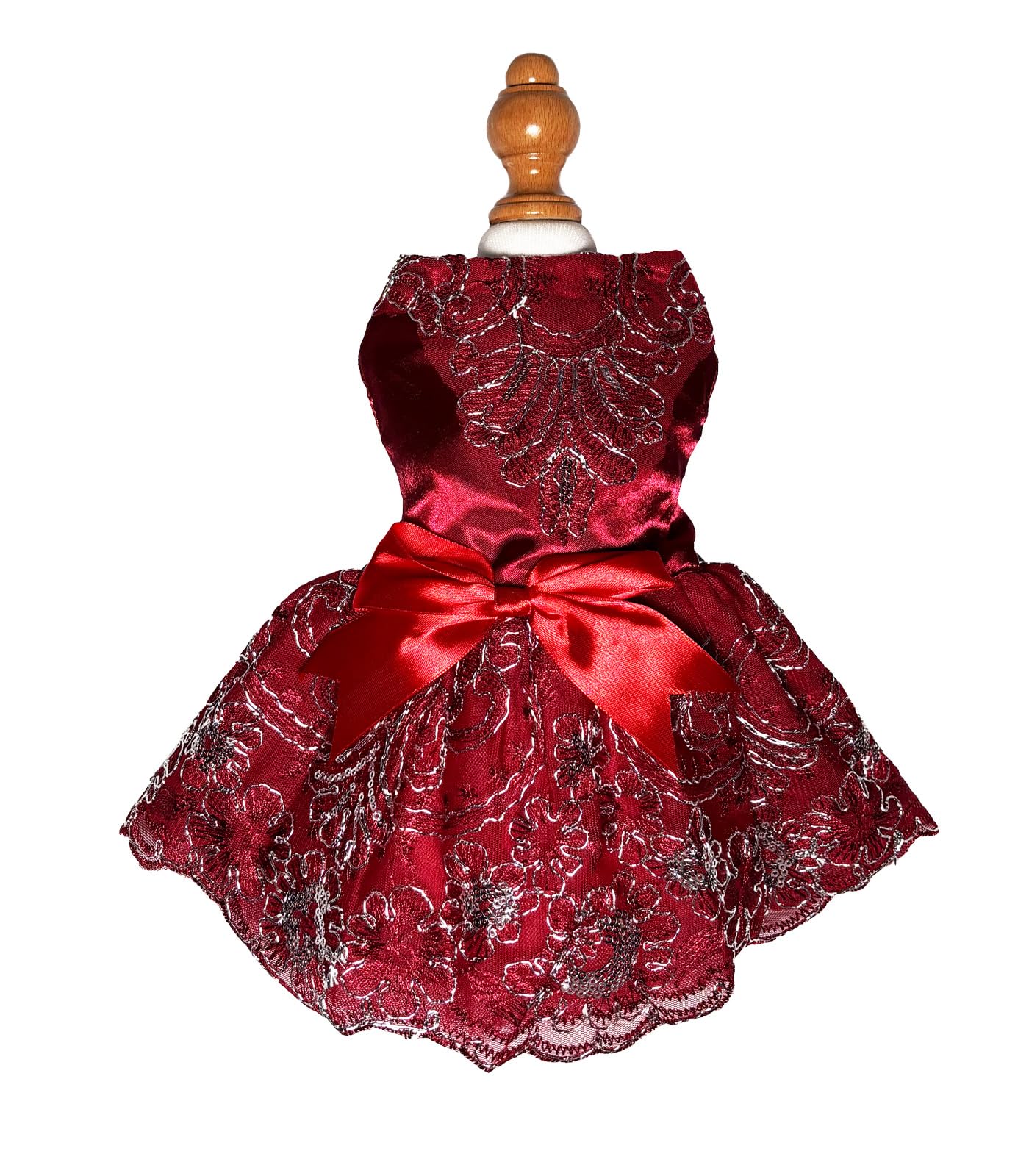 Pet Wedding Party Dresses,Dog Princess Clothes,Cat Dress Skirt Apparel(XL)