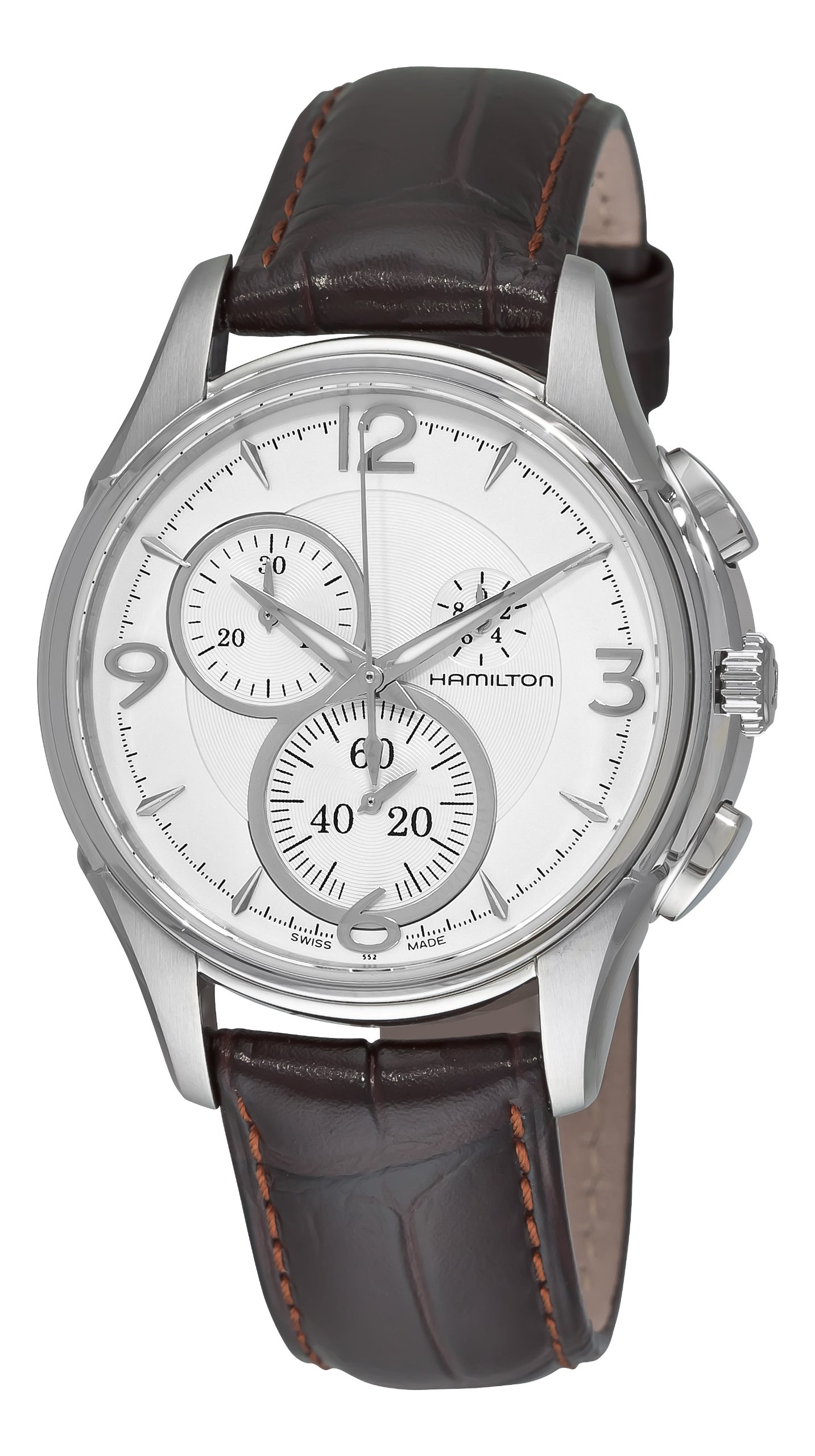 Men's H32372555 Jassmaster Silver Chronograph Dial Watch, Silver, Quartz Watch,Chronograph,Automatic Watch