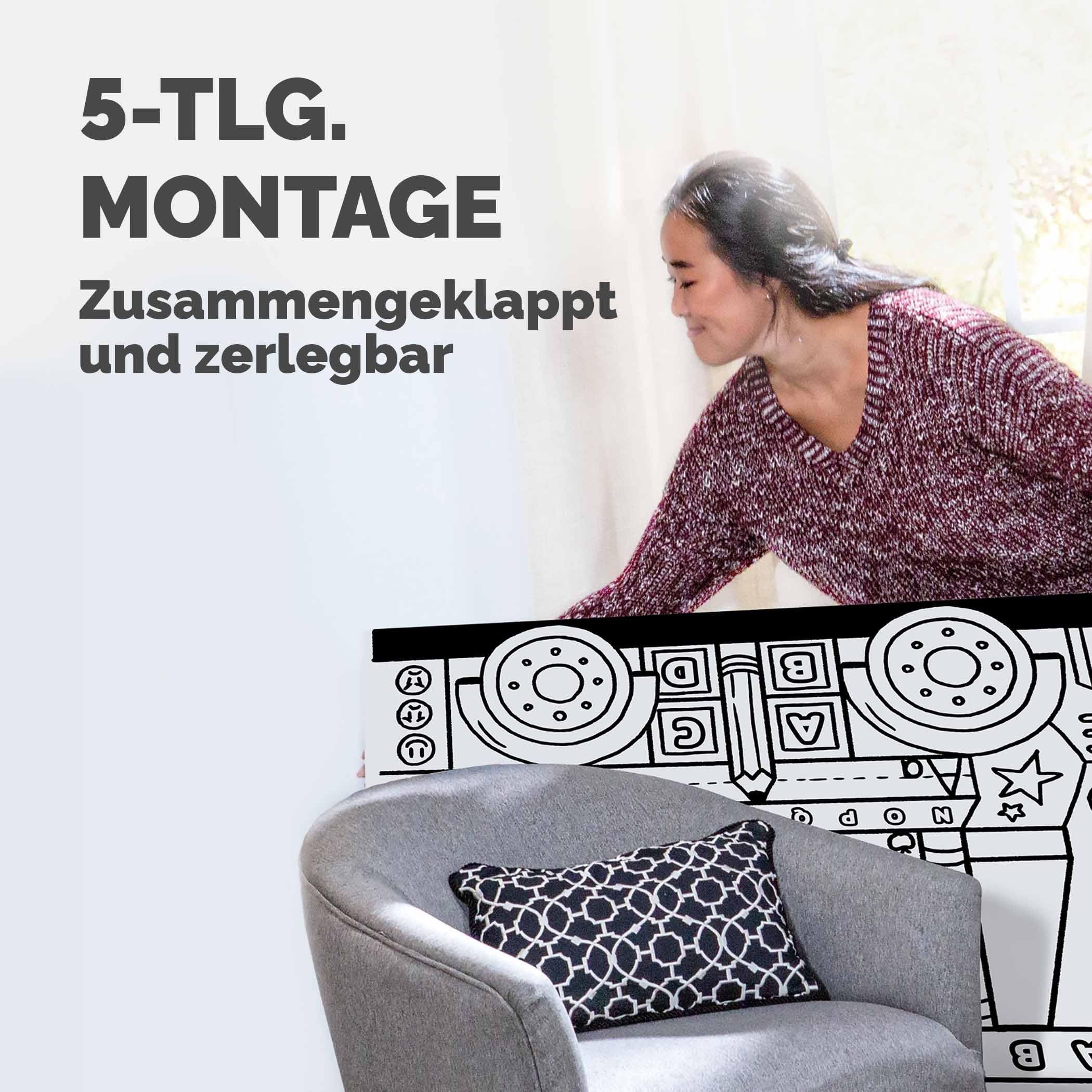 BANKERS BOX Colour-In School Bus Cardboard Playhouse für Kinder (114,3 x 78,74 x 83,82cm) - Craft Activity mit Türen & Sonnendach - Einfache Montage - FSC Zertifiziert, 100% recycelbar - Alter 3+