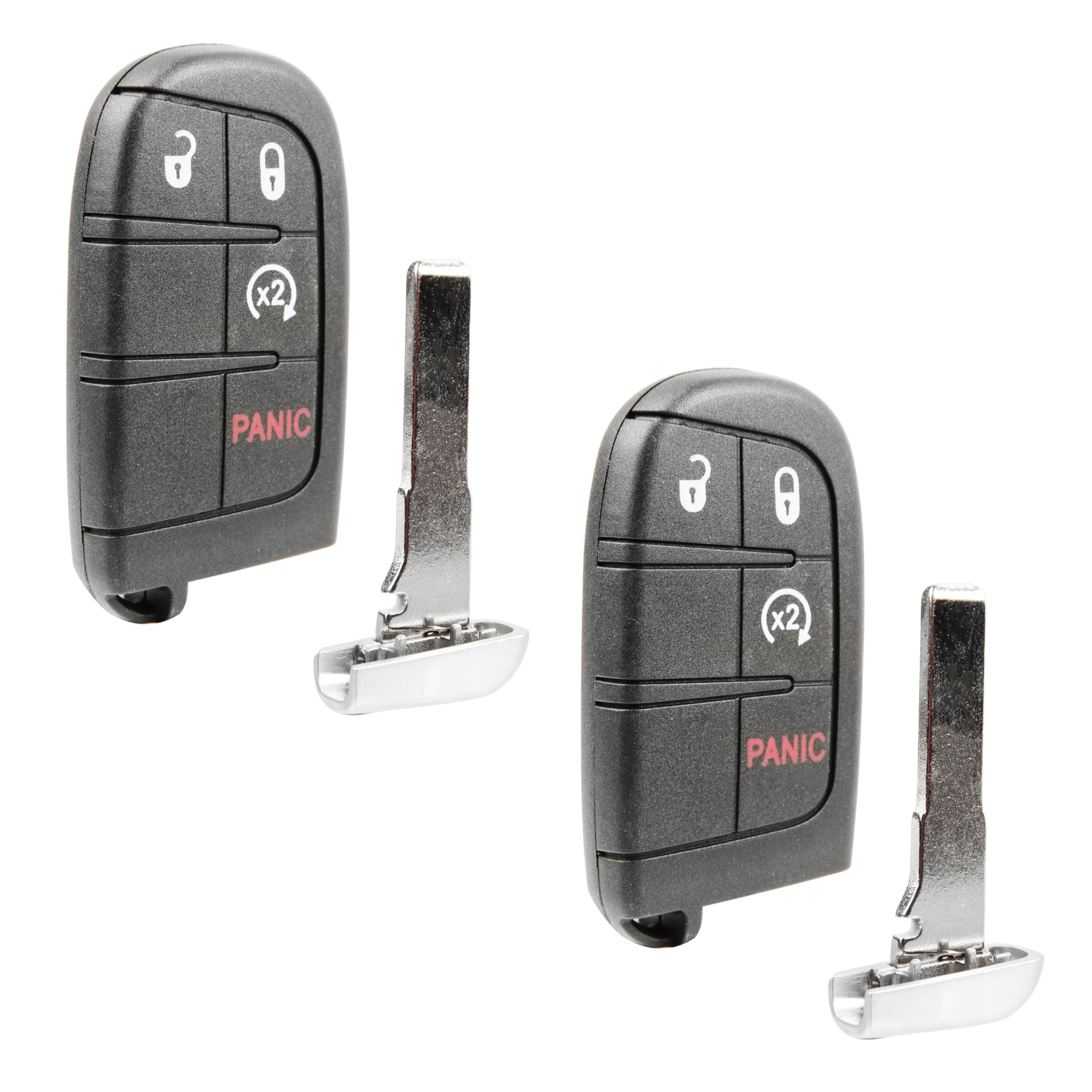 2X Keyless Entry Remote Key Fob Replacement 3-Button for 2015-2020 Jeep Renegade (M3N-40821302, 6MP33DX9AA, 47 4A)
