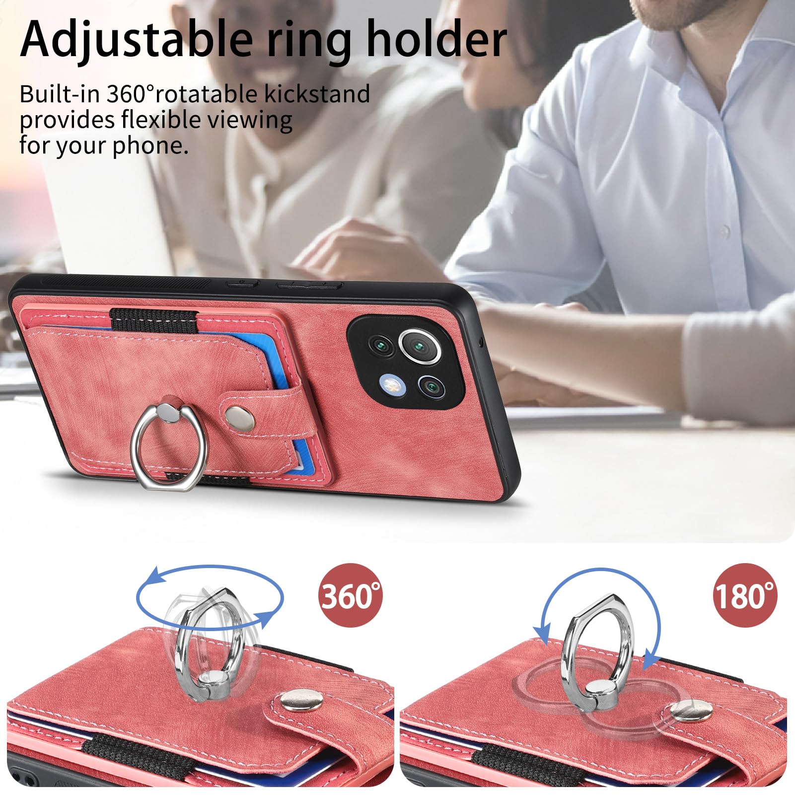 Custodia MOJIA Per Xiaomi Mi 11 Lite 5G/4G/NE – Cover Ultrasottile Anticaduta Con Dissipazione E Protezione Fotocamera, Viola Scuro