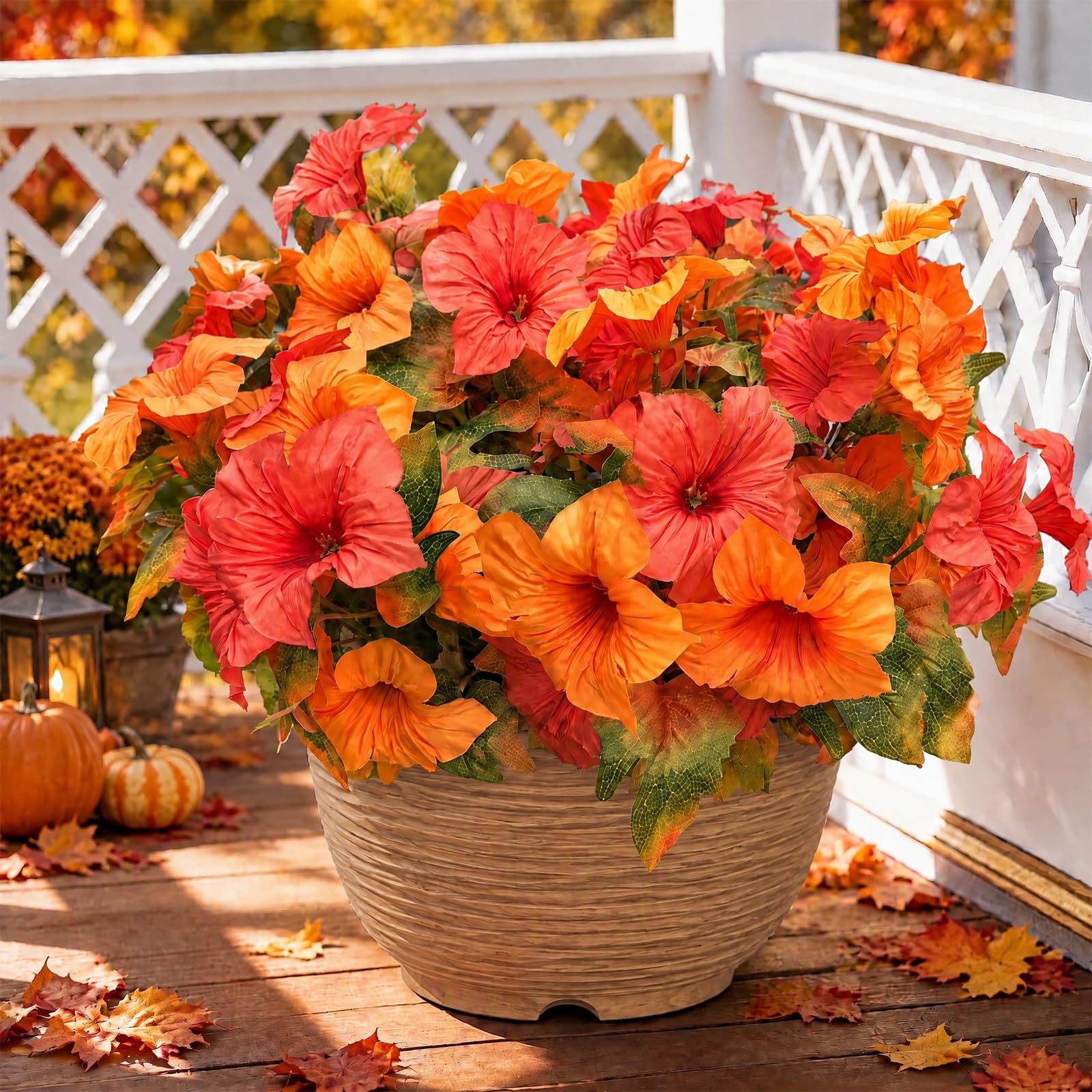 Artificial morning glory Flowers for Outdoor