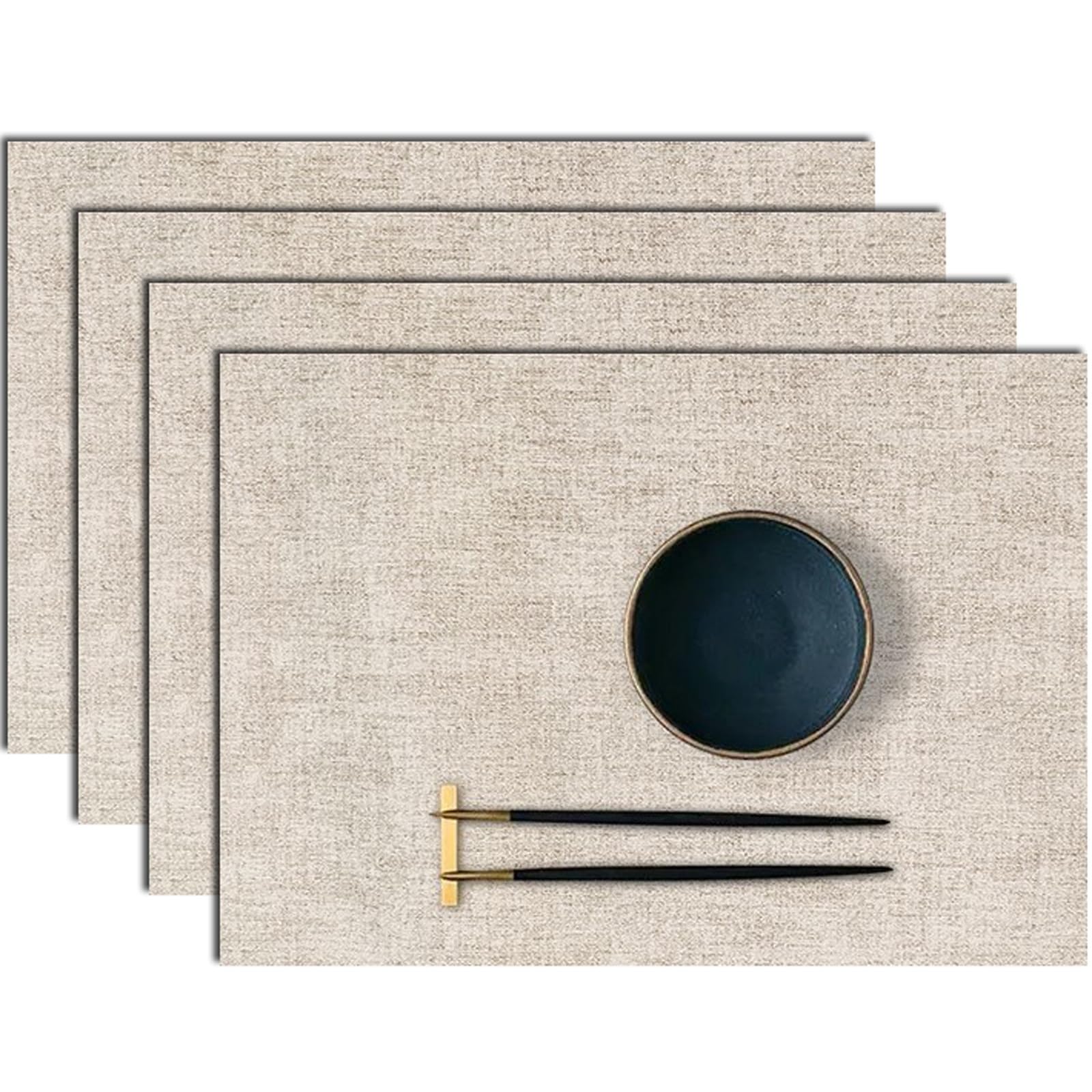 Sets de table en similicuir pour des repas de famille sereins et une décoration épurée