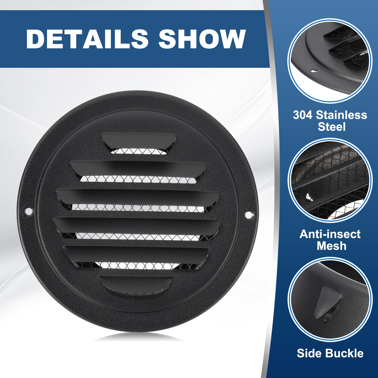PATIKIL 4 Inch Round Air Vents - Image 4