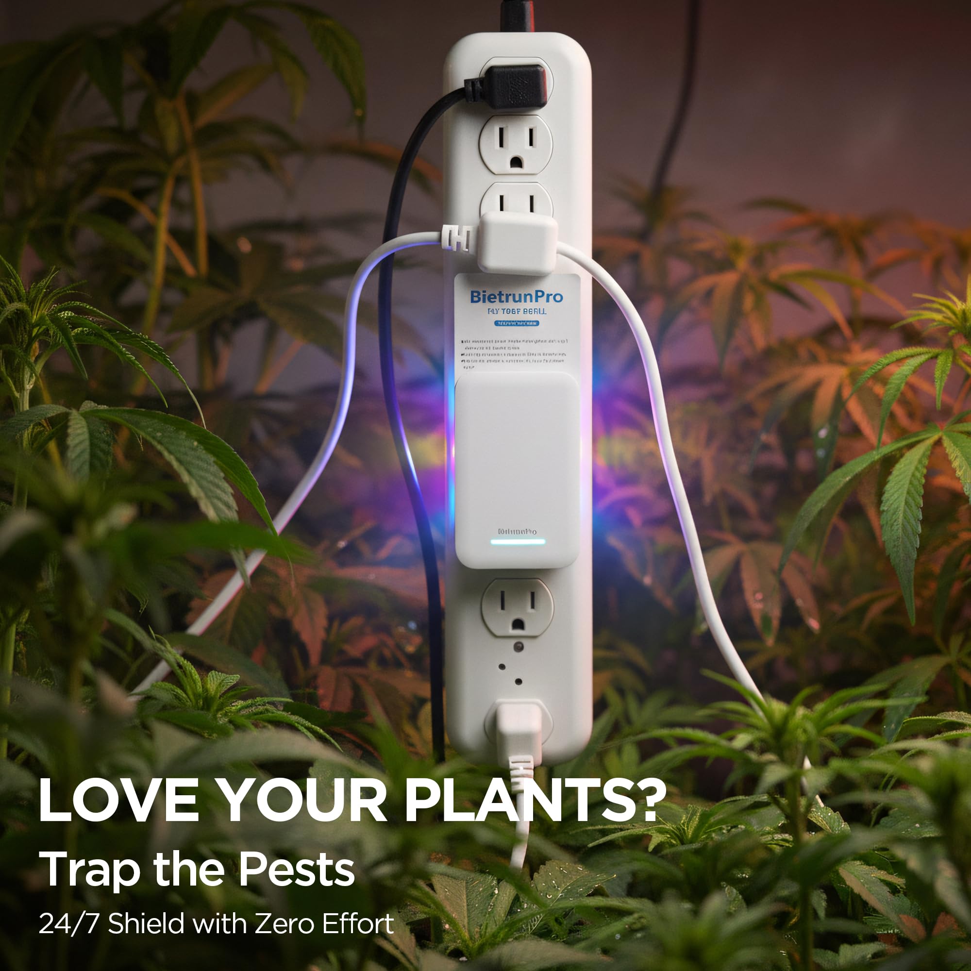 Fruchtfliegenfallen Mückenfallen für Haus drinnen (2 Geräte + 10 Nachfüllungen), 3-in-1 UV + Blau+Gelblicht-Plug-In Insektenfalle, NAT-Killer, fliegende Insektenfalle für Fruchtfliegen, Motten,