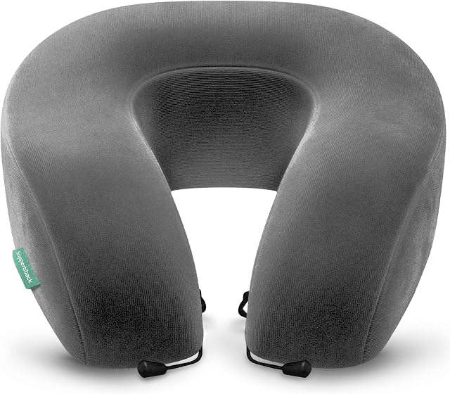 * Travel Pillow - Lasting Comfort Premium Memory Foam Neck Pillow for Travel - Airplane Pillow, Flight Pillow, Travel Neck Pillow, Travel Pillows for Neck, Plane Pillow