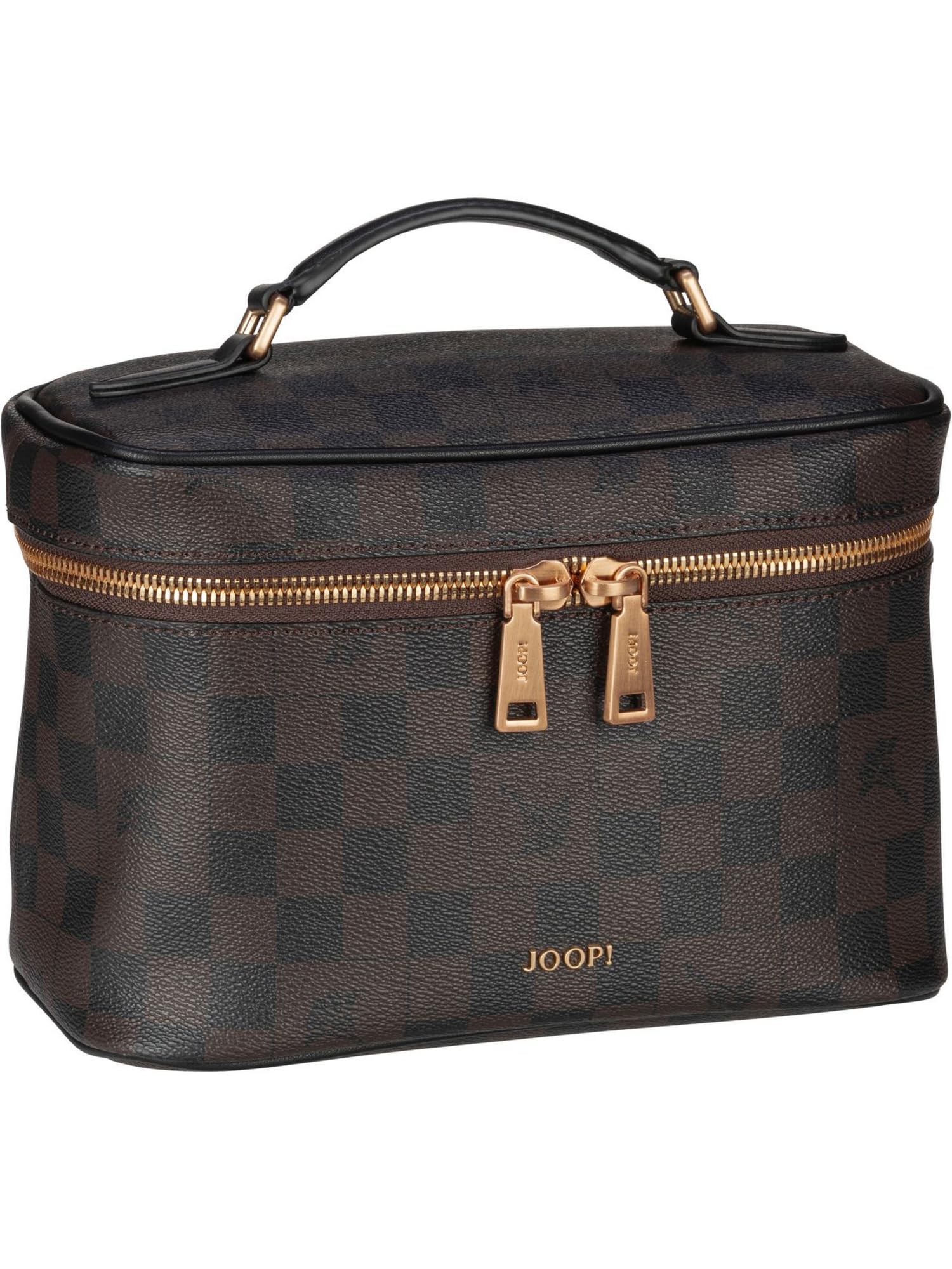Joop! Women Cortina Piazza Washbag - Neceser de maquillaje con espejo extraíble, marrón, medium, moderno