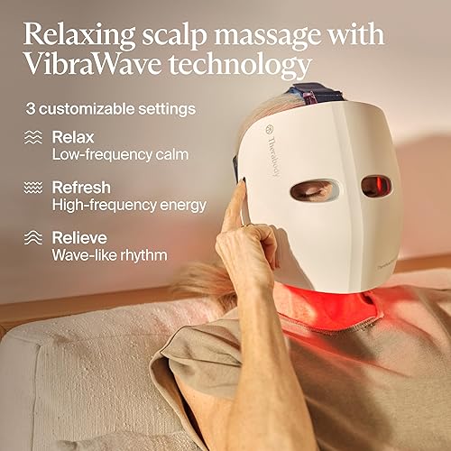 Miniatura 8 de TheraFace Therabody Mask Glo - Mascarilla LED inalámbrica para el cuidado de la piel con luz rojaazulinfrarroja y masaje relajante para el cuero