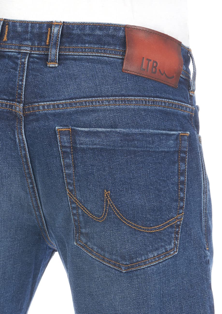 Spodnie męskie Bootcut Timor Denim Stretch głęboki ściągacz niebieski czarny 28W - 40W 30L - 36L