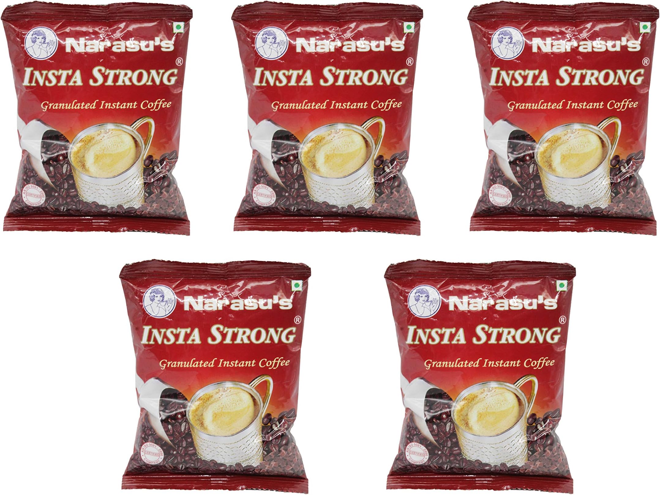 Kaxilu Narasus Insta Strong Instant Ground Coffee 50 Gms (Pack Of 5)|Packet