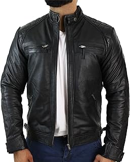 Amazon veste en cuir homme Clearance
