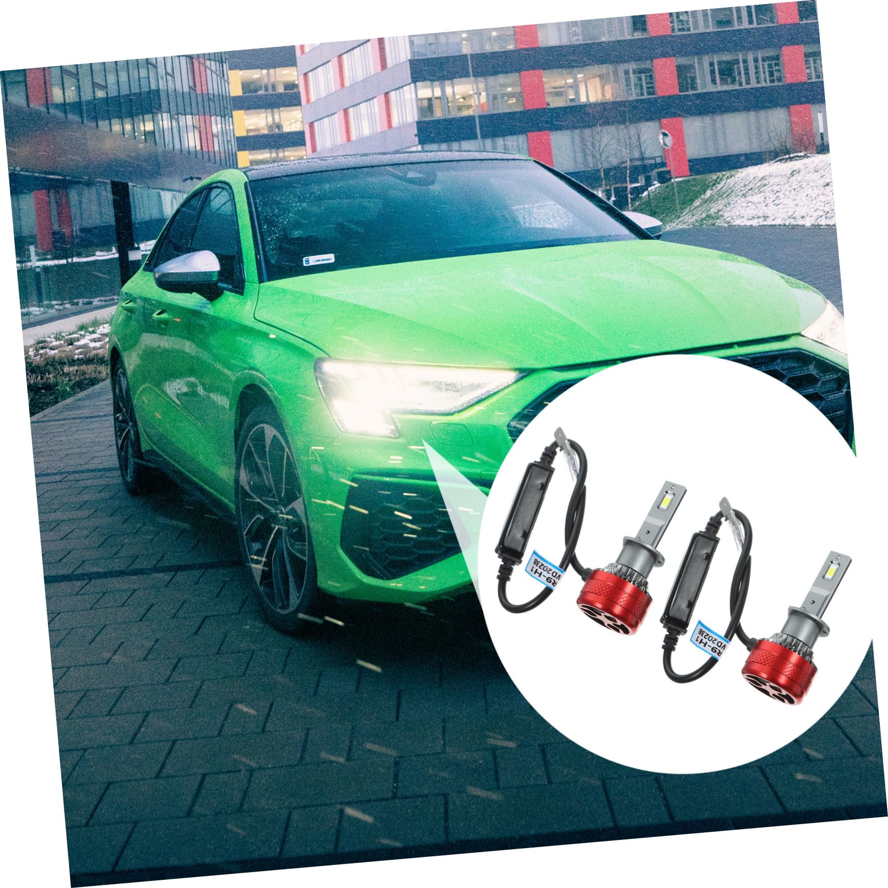 ULTECHNOVO Bombillas De Coche Faros Led Bombilla De Faro Para Luz De Cruce y Carretera De Luz Coche