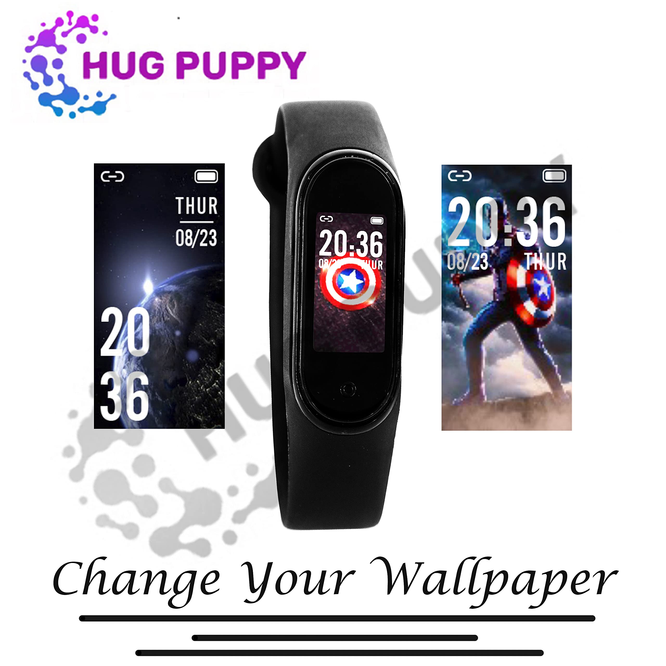 Amazon Hug Puppy Smartwatch Bluetooth Hug Puppy M4 Smart Band HUG