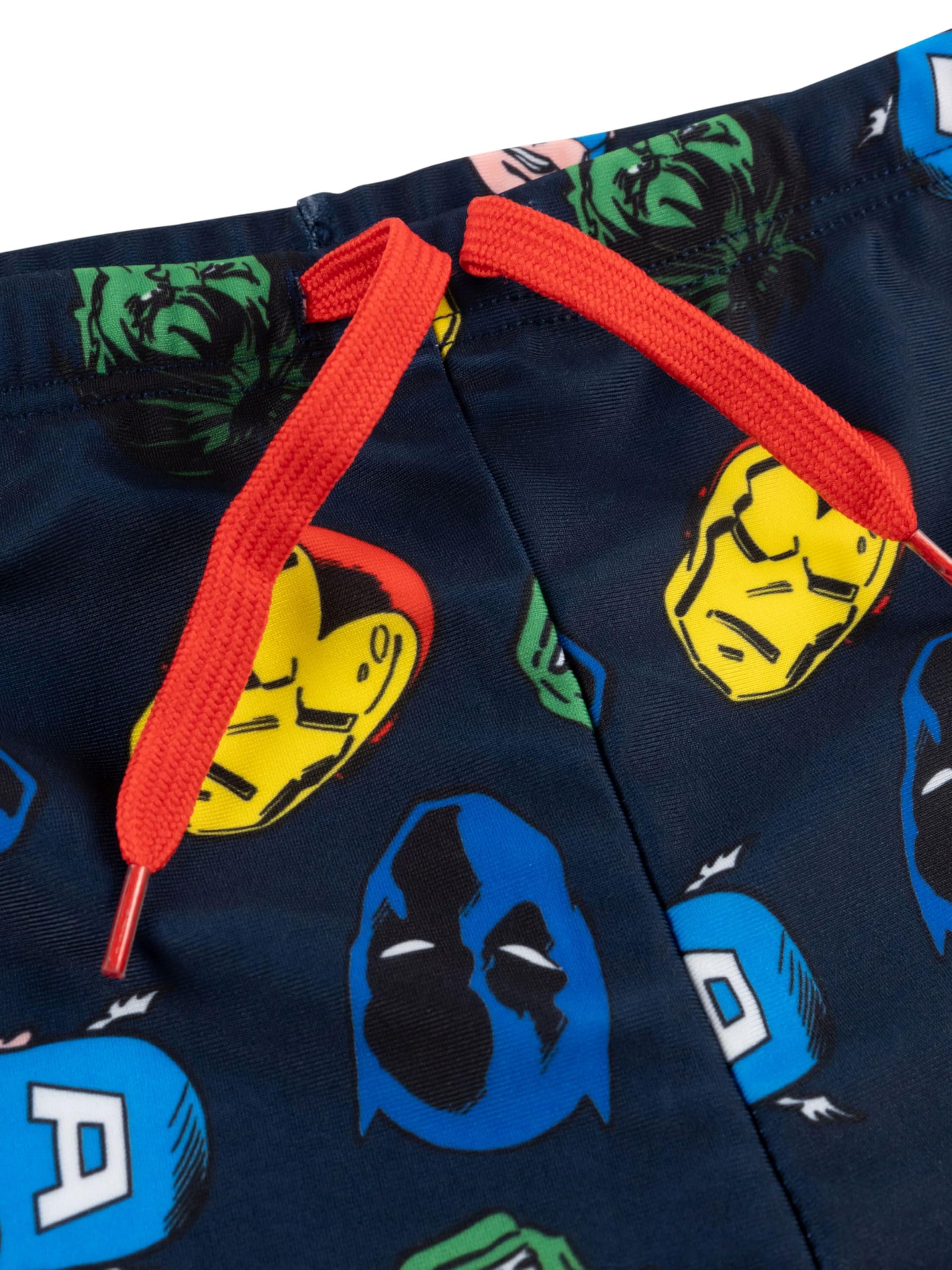 United Labels Marvel Avengers Maillot de bain 2 pièces pour garçon, protection UV 30, bleu et rouge, maillot de bain pour enfant avec t-shirt et maillot de bain