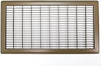 Vista 24 de HVAC Premium 4" X 30" or 30" X 4" Heavy Duty Walkable Floor Grille - Fixed Blades Air Grille - Brown [Outer Dimensions: 5.75 X 31.75]