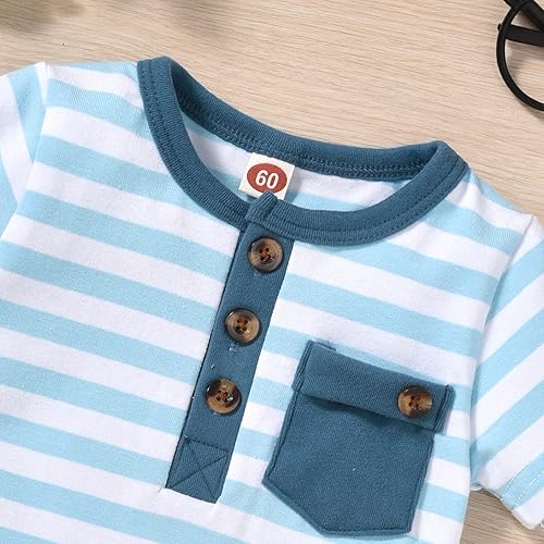 Miniatura 7 de Aalizzwell Camiseta de verano para bebés recién nacidos, pantalones cortos Harem