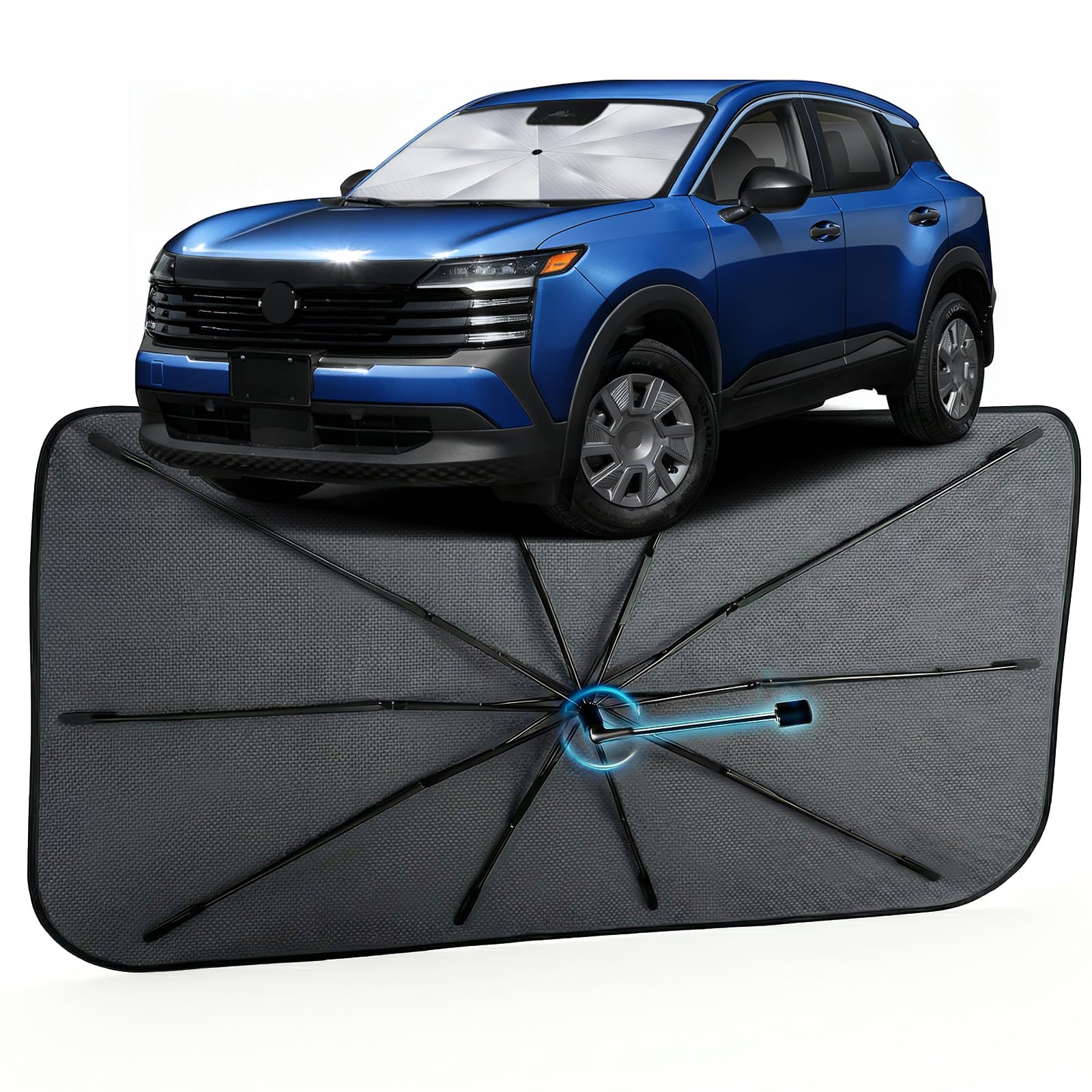 Car Windshield Sun Shade Umbrella for Nissan Kicks 2018-2026, 1:1 Fit