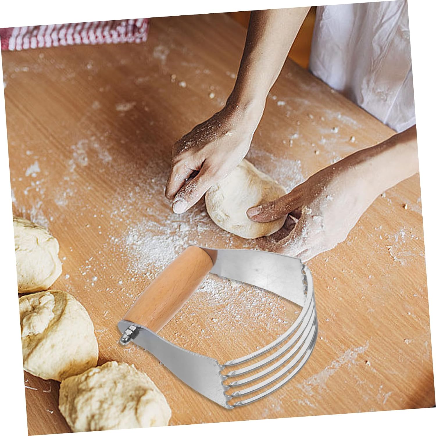 SOLUSTRE Dough Blender and Cutter Pastry Stainless Flour Cutter Baking Tools Kit
