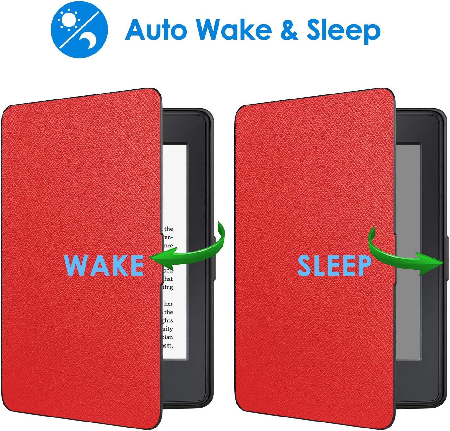 JETech Case for Amazon Kindle Paperwhite, Fits All Paperwhite Generations Prior to 2018 (Not Fit All-new Paperwhite 10th Gen), Red