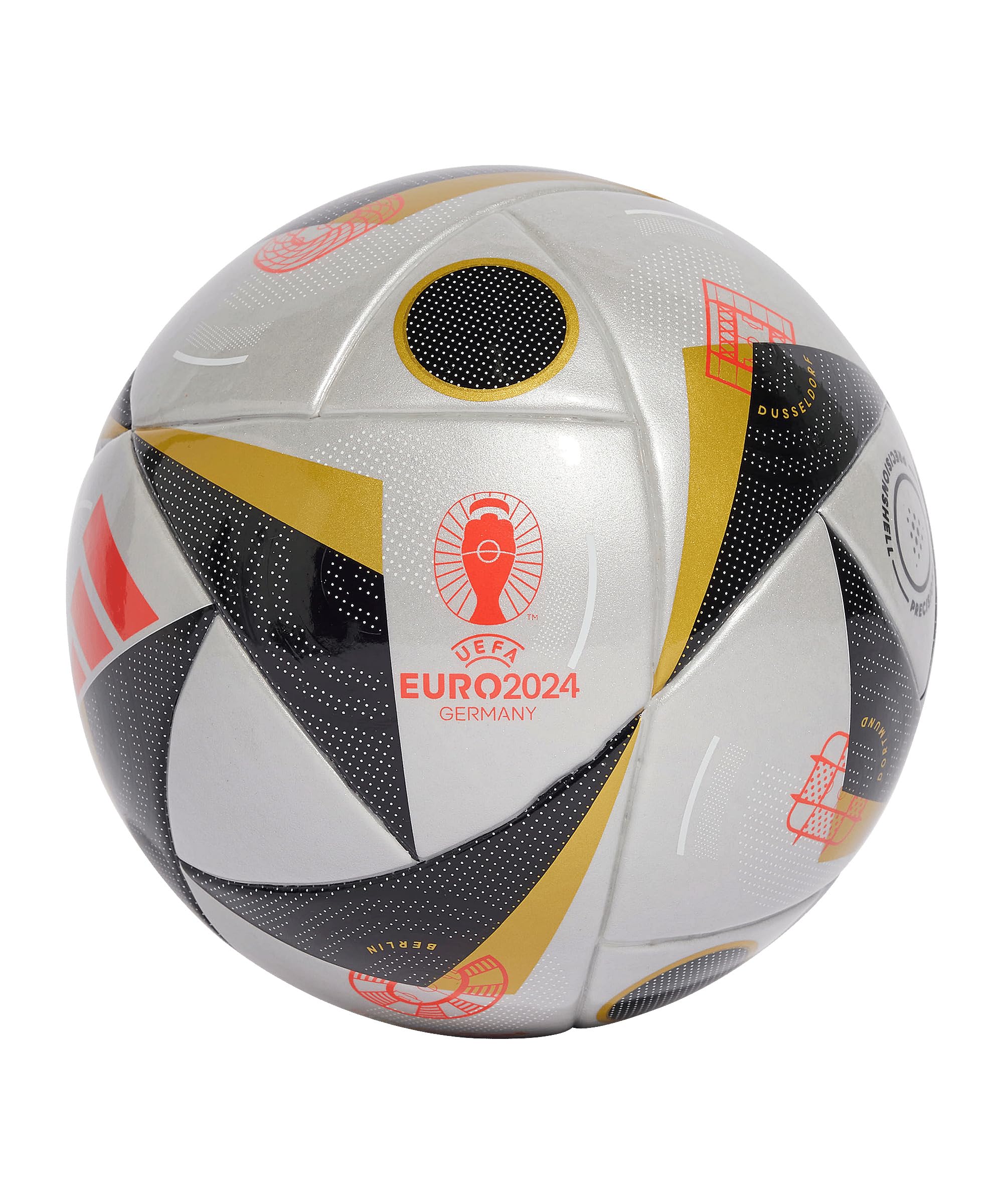 Adidas Football liebe Finale Euro 2024 - Mini palla IX4048, unisex, colore: Argento