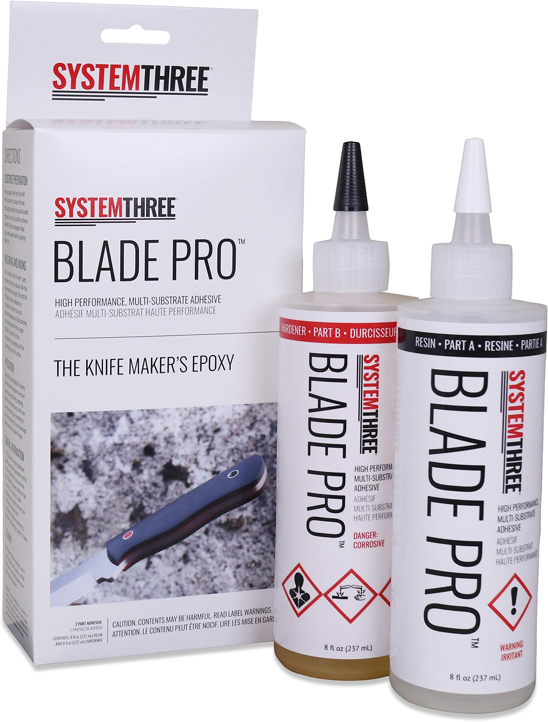 System Three Blade Pro Epoxy Adhesive, 16 Ounce Kit, Clear