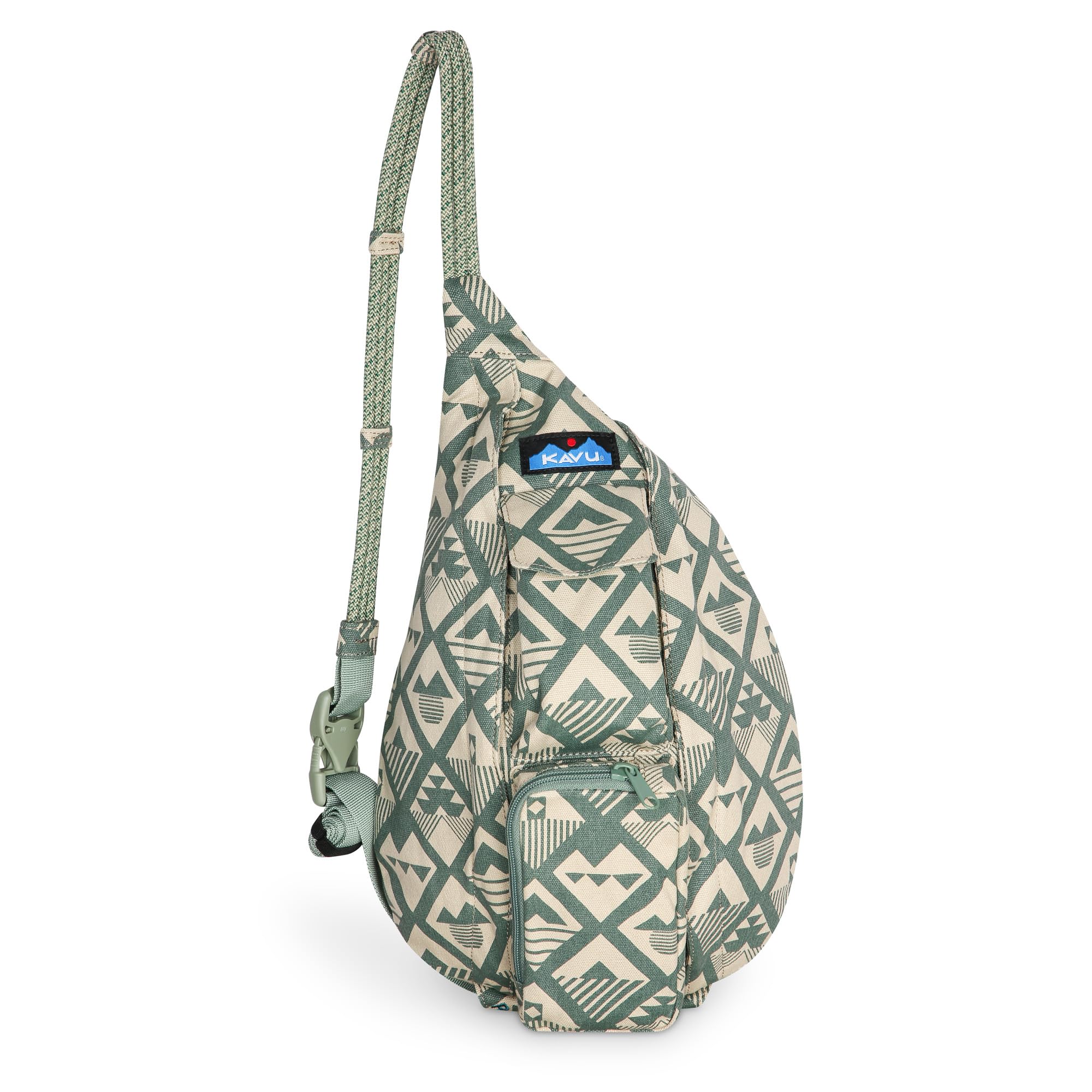 KAVU Mini Rope Bag, Cotton Canvas Crossbody Sling for Travel