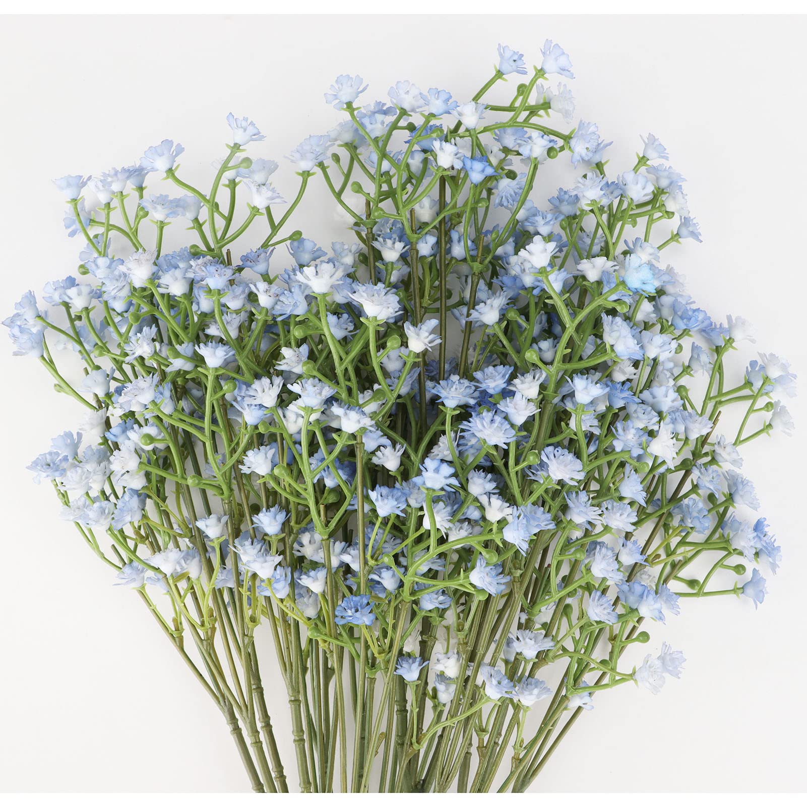 LGEGE Artificial Baby's Breath Flowers Bouquets, 6 Pcs Light Blue Babies Breath Gypsophila Flower Bulk - Image 3