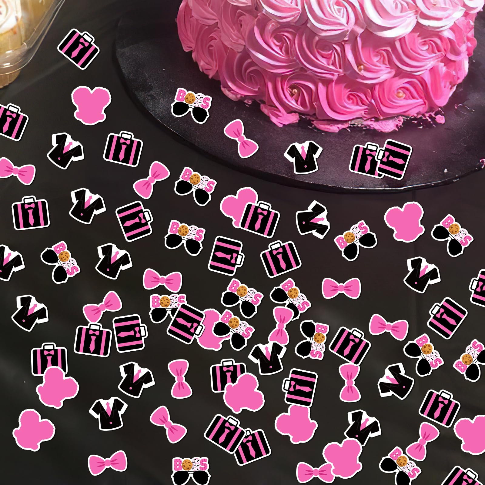 Tischkonfetti für Mädchen, Tischkonfetti für Mädchen, Tischkonfetti, Boss-Thema, Papierstreuung, Geschlechtsoffenbarung, Babyparty, Tischdekoration für Mädchen, 1. Geburtstag, Party, Babyparty,