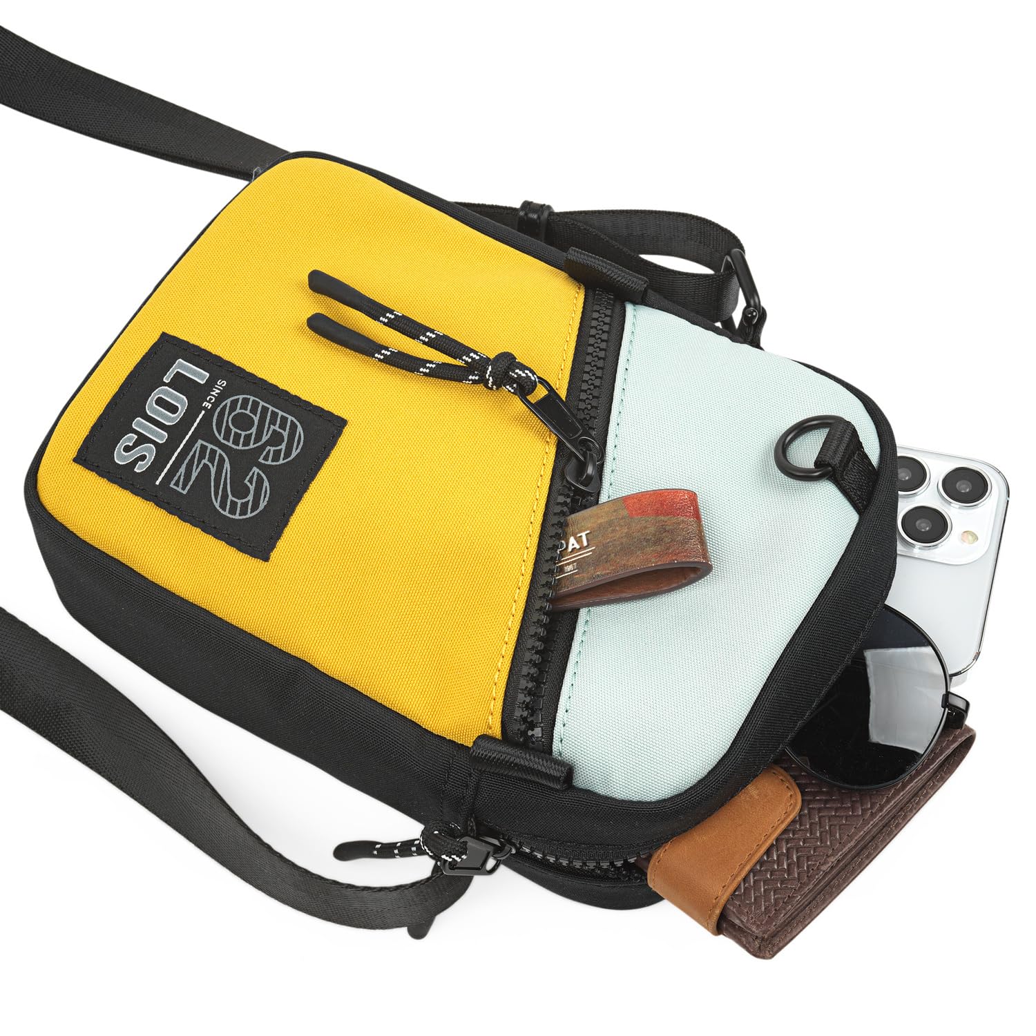 Lois - Bolso Hombre elegante y funcional Bolsitos Para Hombre resistentes y modernos Bolsos Para Hombre estilo casual, ideales para el día a día