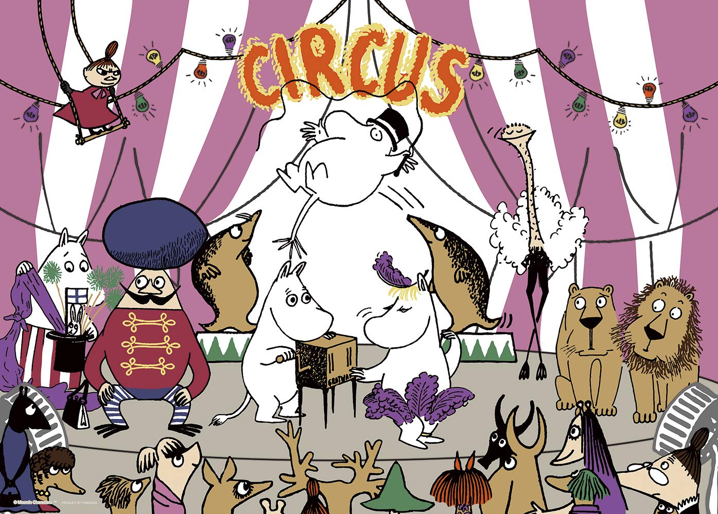 Yanoman 500-piece Jigsaw Puzzle Moomin Circus (38x53cm)