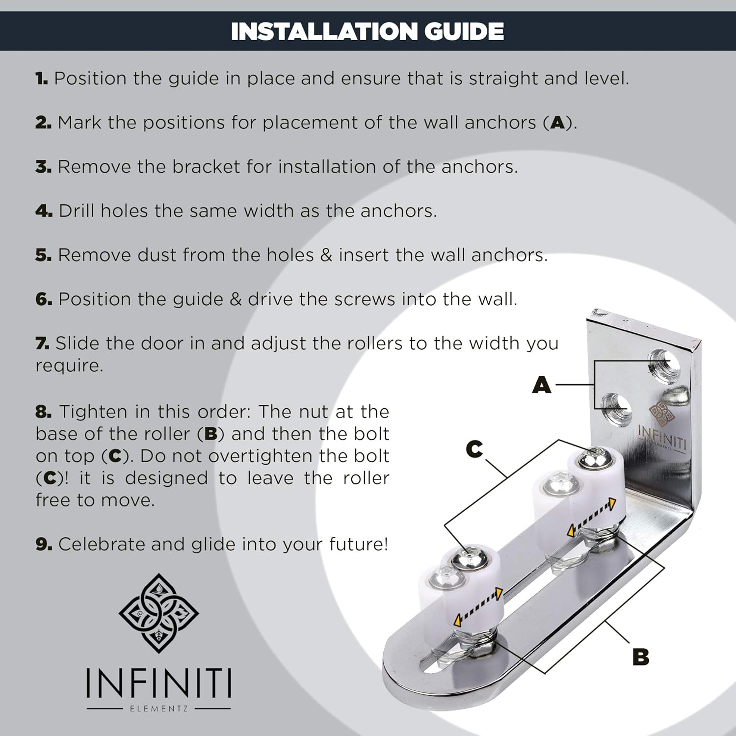 Black Friday Clearance New Improved Design!!! Barn Door Floor Guide | Smooth AS Butter Bearings!!! | Stay Roller Sliding Adjustable by Infiniti Elementz | Unique Guide Flush with Floor | Durable Steel Frame (Silver) Get Discount Offer New Improved Design!!! Barn Door Floor Guide | Smooth AS Butter Bearings!!! | Stay Roller Sliding Adjustable by Infiniti Elementz | Unique Guide Flush with Floor | Durable Steel Frame (Silver)
