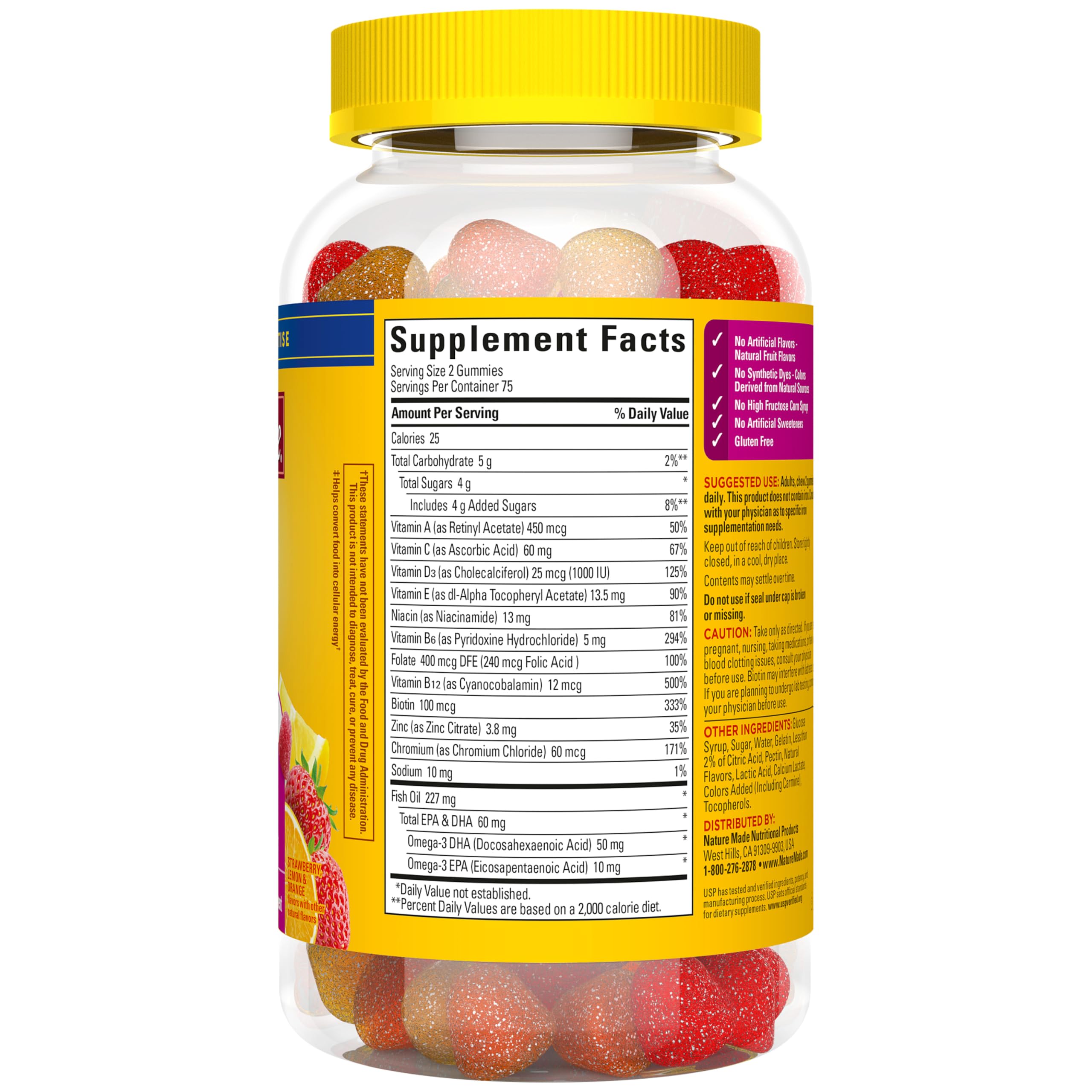 Nature Made Womens Gummy Multivitamins with Omega-3, 150 Gummies — Amazon image 11