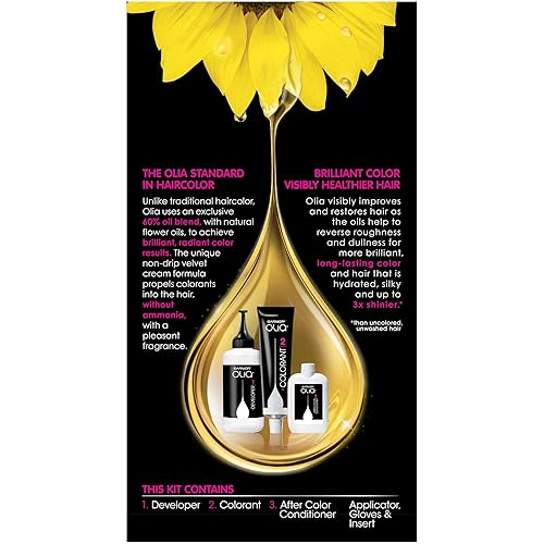 Vista 33 de Garnier Olia - Tinte para el cabello libre de amoníaco [4.0], marrón oscuro, 1 unidad (paquete de 4)