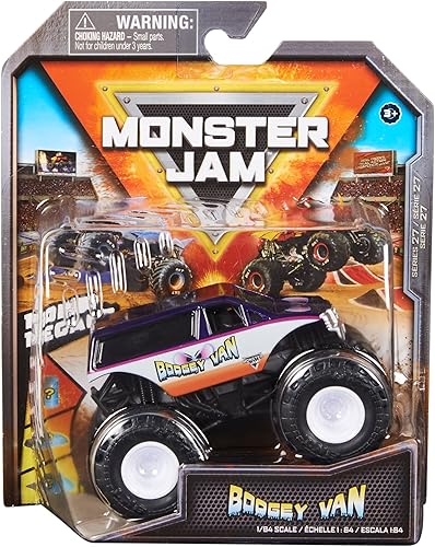 Monster Jam Spin Master 164 - Camión fundido a presión 2022 con accesorio adicional Danger Divas Boogey Van