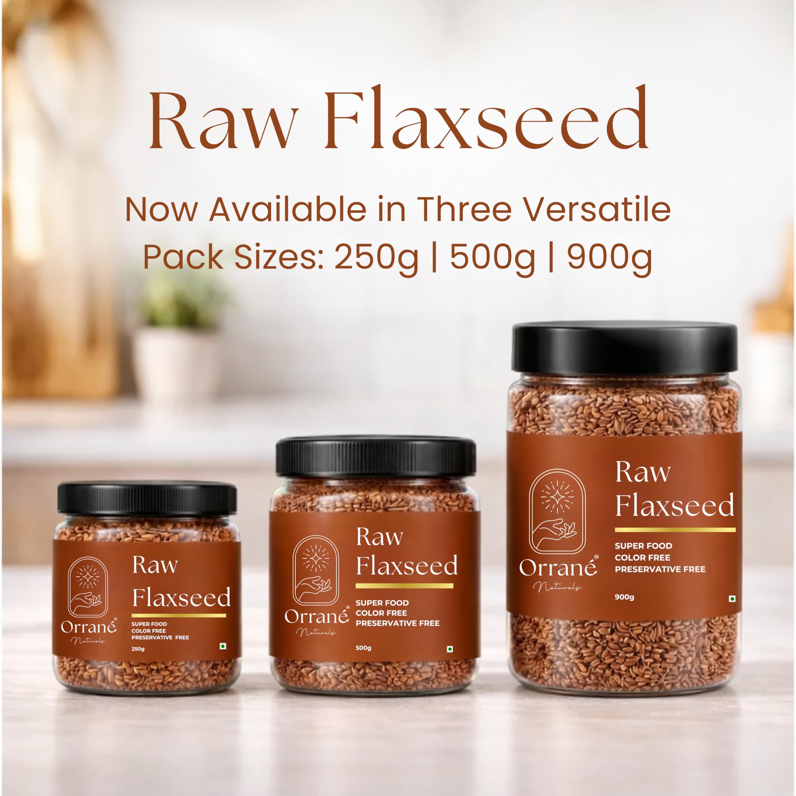 Orrané Raw Flaxseed 250g Alsi Beej for Eating, Smoothies and Baking | High Omega 3, Fiber and Protein Rich Seeds, Gluten Free Superfood | Supports Heart Health, Digestion & Weight Management — Amazon image 6