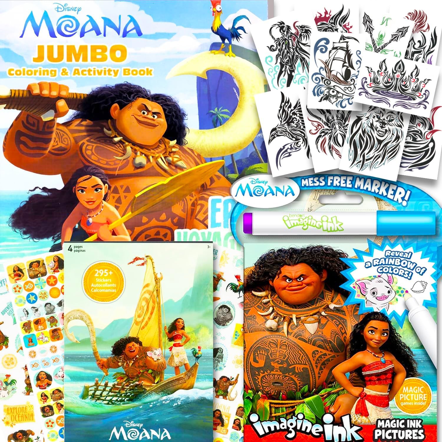 Disney Moana Coloring & Activity Book with Moana Stickers