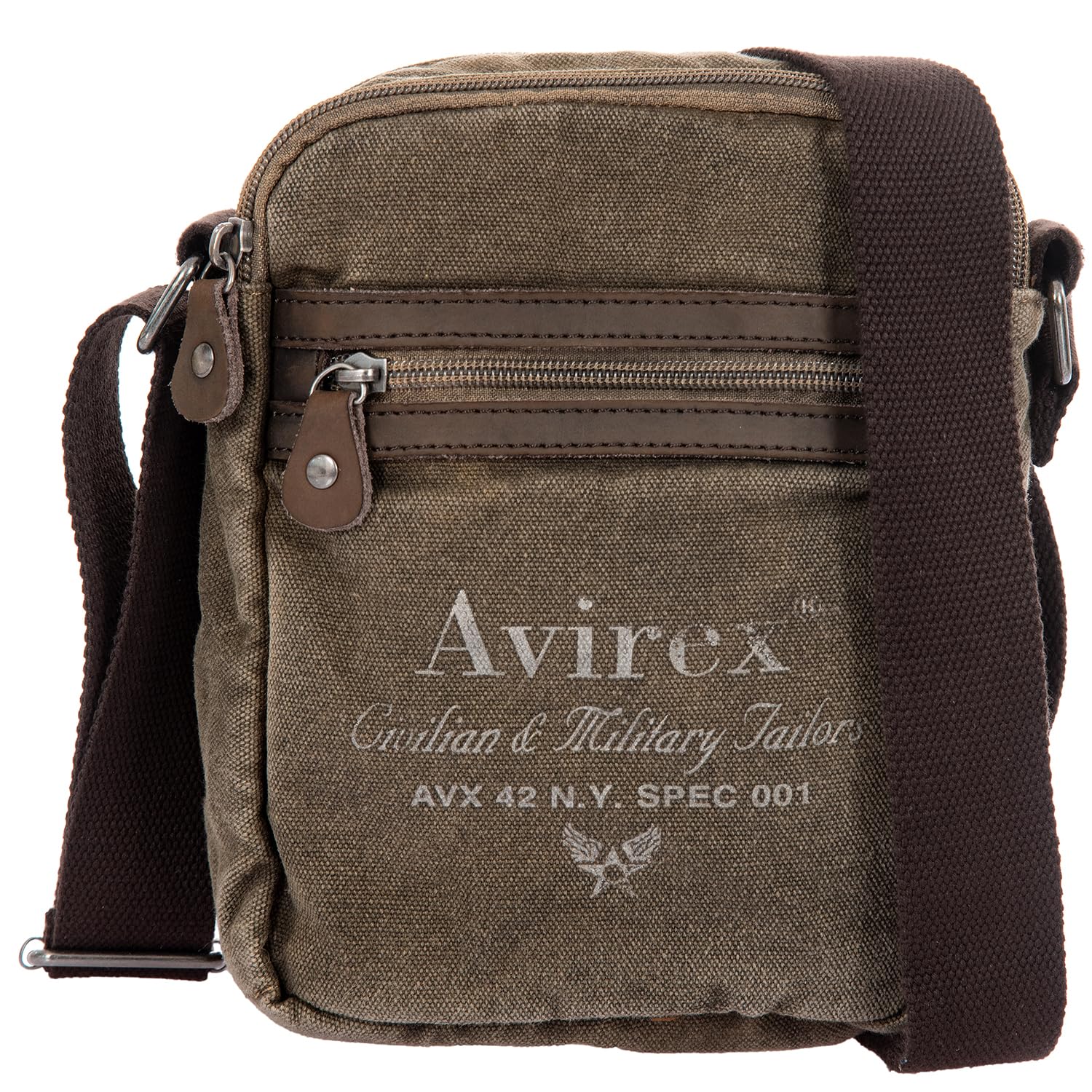 Borsa A Tracolla Canvas E Pelle: Stile Militare, Ampia E Regolabile, Perfetta Per Ogni Giorno