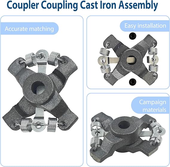 ActyGo Replacement Coupler Coupling Cast Iron Assembly 118705 Compatible with Bell & Gossett Series 100, Hv, Pr, 2 Pumps, Cast Iron, 1/2 x 1/2 Size Circulator Pumps