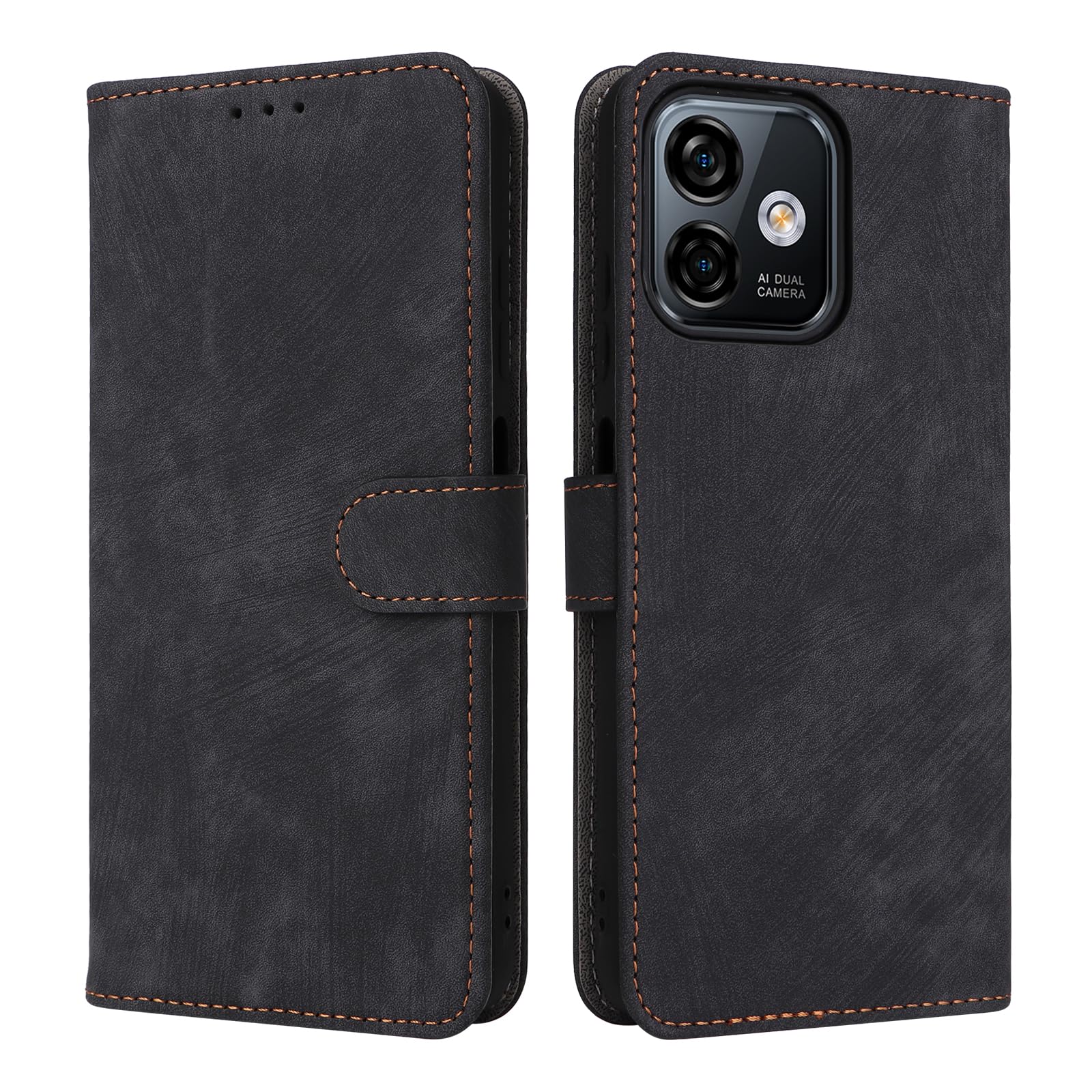 Leather Case For Ulefone Note 19, Shockproof Premium PU Skin - View #4