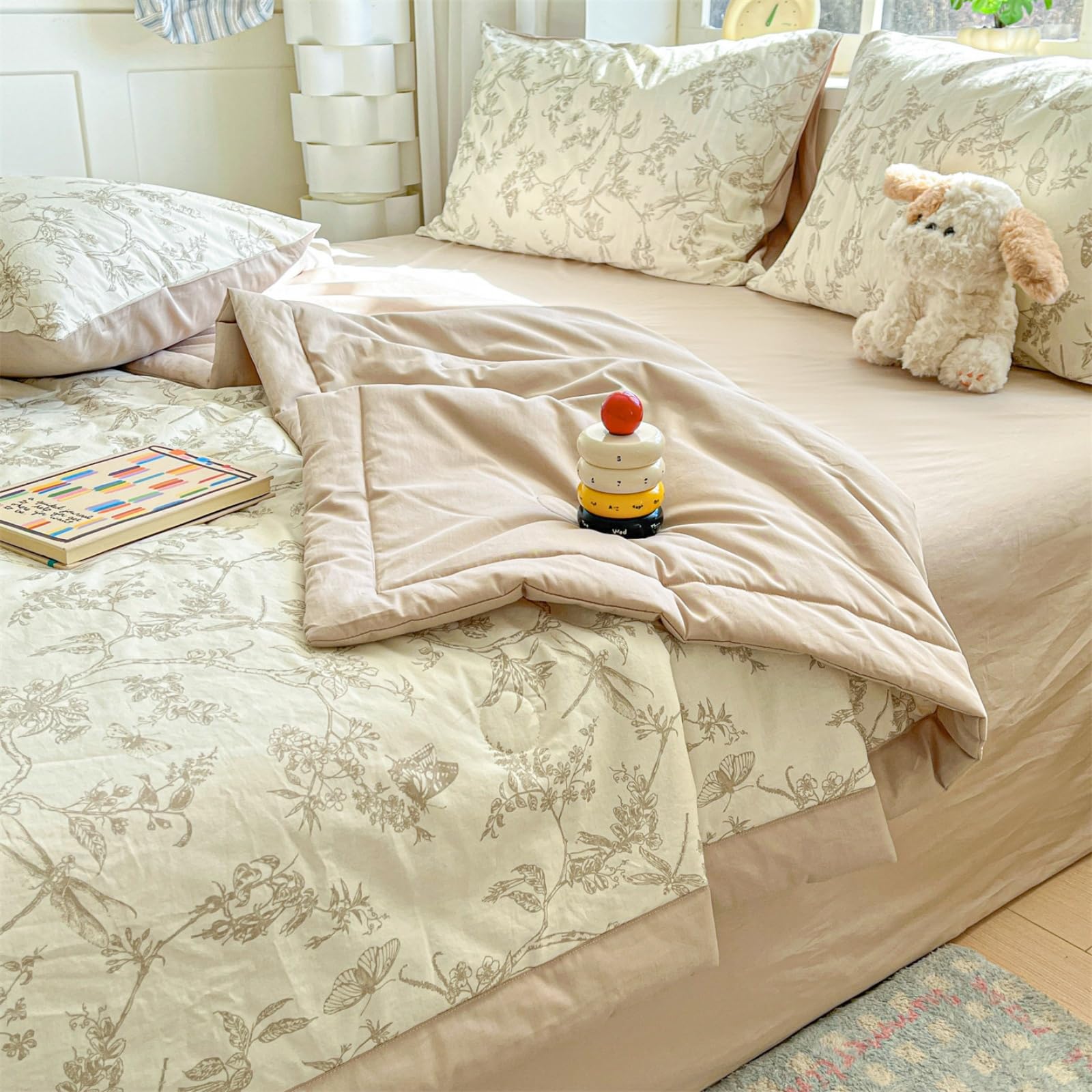 Odot Edredón Sin Funda 2.5 TOG Single A King (Estilo nórdico 10,200x230cm) | Relleno Nórdico Verano Edredón Ligero y Transpirable Lavable a Máquina y Secado Rápido para las Noches Cálidas de Verano