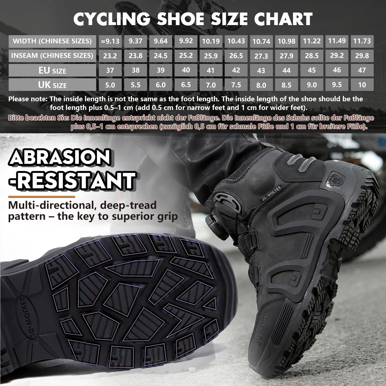 Botas de Moto Hombre Zapatos de Motocicleta Antideslizantes