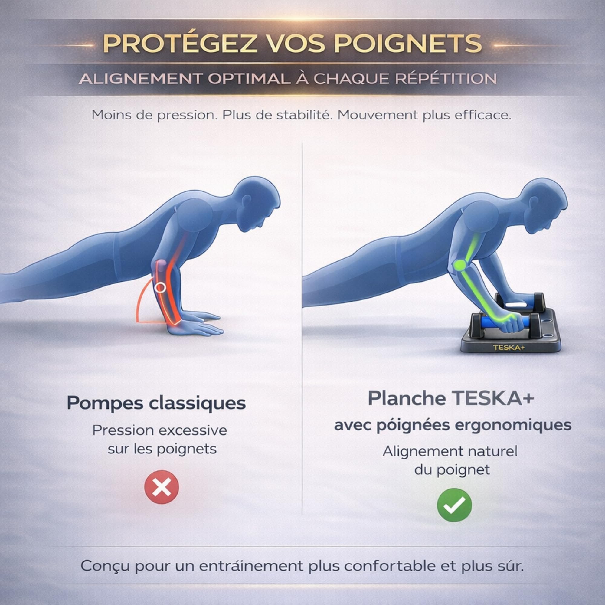 TESKA+ Planche À Pompes 22 En 1 Push Up Board Programme Musculation 10 Semaines En Français Renforcement Musculaire Maison Poignées Antidérapantes Sport Tous Niveaux