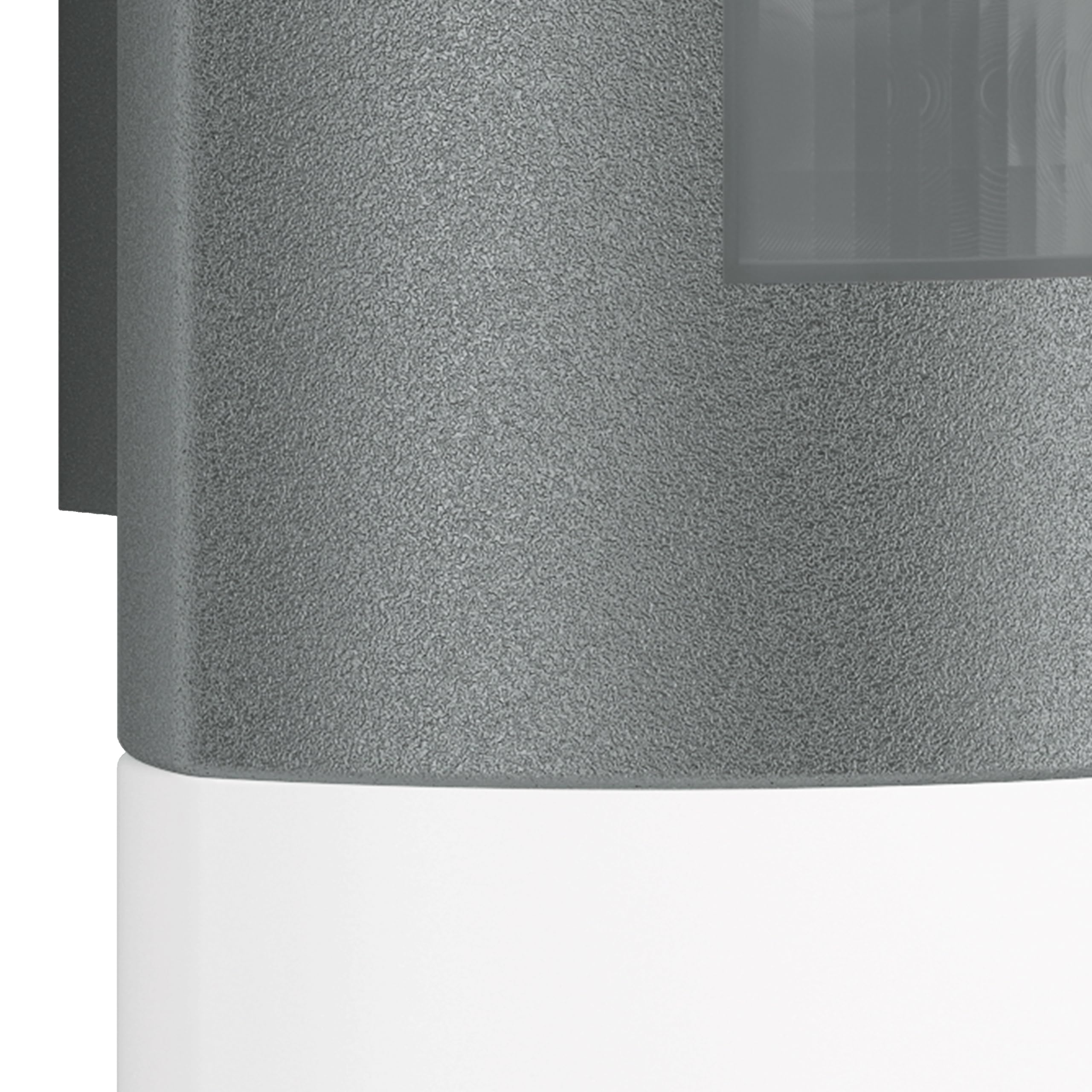 Steinel LED Außenleuchte L 910 S anthrazit, Wandleuchte LED mit 180° Infrarot Bewegungsmelder, 12m Reichweite, Dauerlicht, Softlichtstart, IP44 als Außenbeleuchtung mit Bewegungsmelder geeignet