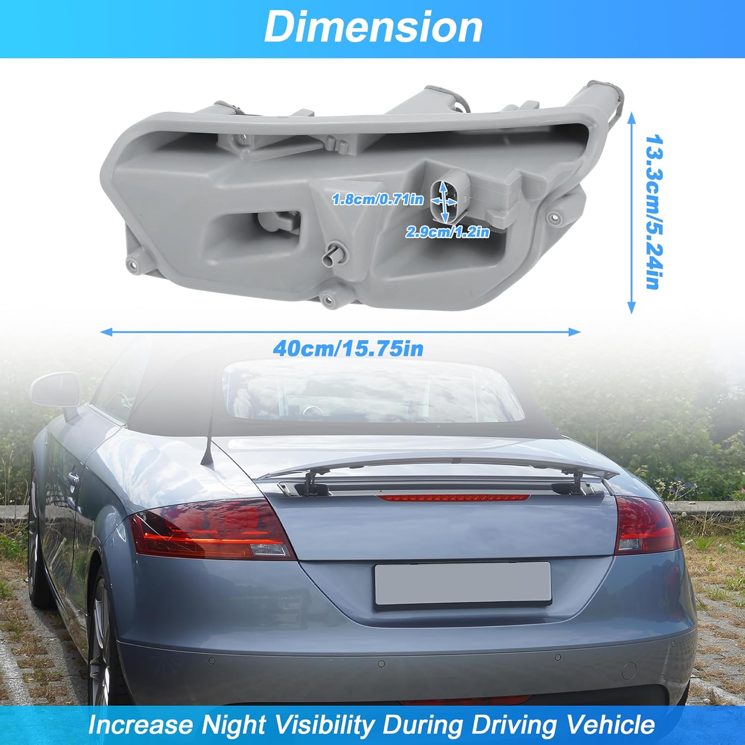 Left Rear Tail Light Bulb Holder Harness for Audi TT MK2 2006-2014 Tail Light Bulb Holder with Lamp Socket Plug Replace 8J0945257A/8J0945257